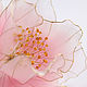 Шпилька нежно розовый пион из ювелирной смолы, Шпилька, Чебоксары,  Фото №1