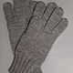 Knitted gloves 2182S light gray. Gloves. HOBBIMANIYA. My Livemaster. Фото №4