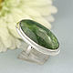 Ring with green opal. Silver, Rings, Moscow,  Фото №1