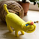 Коты. Мягкие игрушки. Woolen Things (Наталия Расторгуева). Ярмарка Мастеров.  Фото №4