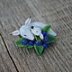 Brooch Fox and blueberries from polymer clay the blue, Brooches, Nizhny Novgorod,  Фото №1