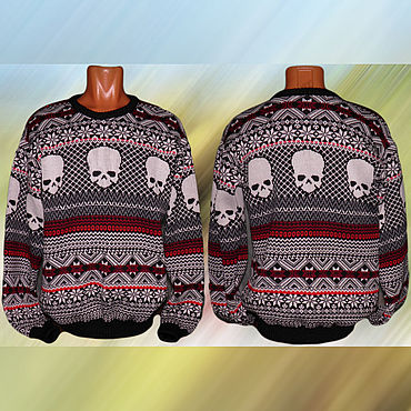 Тату-свитер - Черепа. . Мужская одежда ручной работы - Ярмарка Мастеров Мужская одежда ручной работы. Ярмарка Мастеров - ручная работа Тату-свитер - Черепа. Handmade.