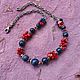 Колье с лазуритом и кораллом. Колье. Vadjra-jewelry. Ярмарка Мастеров.  Фото №6