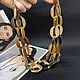 Necklace chain double row of Buffalo Horn Zebu. Necklace. - Olga - Mari Ell Design. My Livemaster. Фото №6