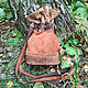 Order bag-Torba: Red-brown. Marina Lambrozo leather and stone. Livemaster. . Bucketbag Фото №3