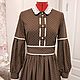 Платье из теплого хлопка в горошек. Платья. Ольга (butikromantika). Интернет-магазин Ярмарка Мастеров.  Фото №2