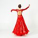 Платье для бальных танцев (стандарт) "Red Splash". Костюмы. EleganceTS. Интернет-магазин Ярмарка Мастеров.  Фото №2