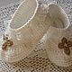 Order CHRISTENING BOOTIES boy's knitted. Gala Devi (crochet design). Livemaster. . Babys bootees Фото №3