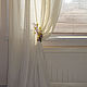 tulle: Linen tulle with scoops ' ECOTSVET '. Tulle. PROFIDecor - CURTAINS. My Livemaster. Фото №5