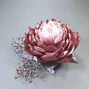 Украшения handmade. Livemaster - original item Windy Lotus Flower Brooch handmade from fabric. Handmade.