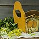 Большой короб Лимоны для кухни и дачи  в стиле кантри,винтаж. Короб. Марина Еремина  VESTADEKOR. Интернет-магазин Ярмарка Мастеров.  Фото №2