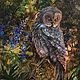 Картина птица сова «Совушка» холст масло, Картины, Новосибирск,  Фото №1