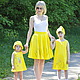 Юбка солнце Одуванчики ручная роспись. Юбки. Alice's&Denis clothes. Ярмарка Мастеров.  Фото №5