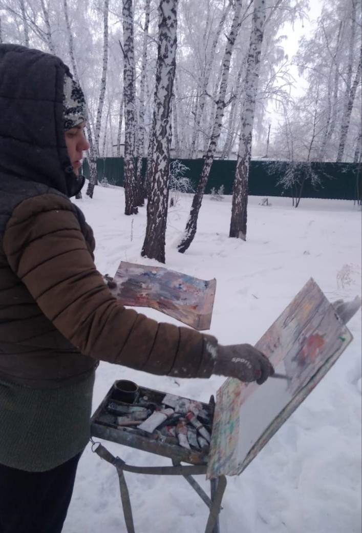 На пленэре