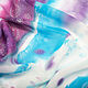Silk turquoise-purple scarf, chiffon. Wraps. ArtBeklov. Online shopping on My Livemaster.  Фото №2