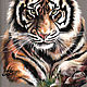  Tiger. symbol of the year. Print from the author's work. Pictures. Valeria Akulova ART. My Livemaster. Фото №4