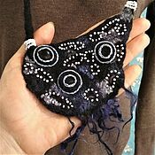 Украшения handmade. Livemaster - original item Boho Neck Decoration Textile Necklace Felt gift for the New Year. Handmade.