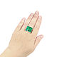 Ring 'Square'. Size 18.5. Ring with malachite and turquoise. Rings. ARIEL - MOSAIC. My Livemaster. Фото №6