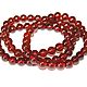 Гранат 7,4мм браслет (25 бусин). Бусины. Beads. Интернет-магазин Ярмарка Мастеров.  Фото №2