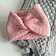 A set of knitted headband and a pink snood. Bandage. lfrisa. My Livemaster. Фото №5