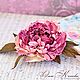 Leather flowers Luxury Peony Brooch in gift large. Brooches. flowersstyle (flowersstyle). My Livemaster. Фото №5