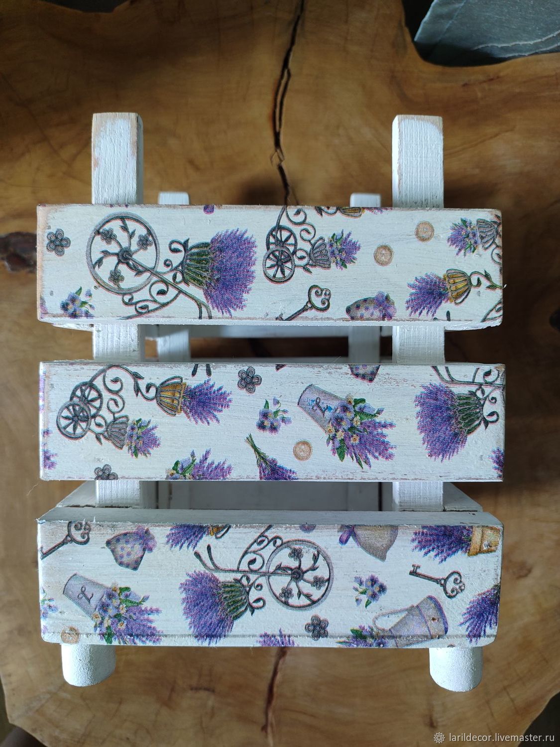 Кашпо: Кашпо лавандовое -реечный ящик для цветов купить в интернет ...