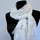 Order Exclusive white Italian stole ' Air'. Platkoffcom. Livemaster. . Wraps Фото №3