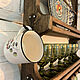 Полка для кухни для посуды Прованс Шале с крючками серый коричневый. Полки. Дмитрий Винокуров | полки из дерева (odvinwood). Ярмарка Мастеров.  Фото №6