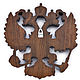 Carved wall panel 'Coat of Arms of Russia' made of wood. Interior elements. H-Present more, than a gift!. My Livemaster. Фото №4