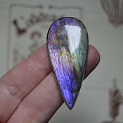Материалы для творчества handmade. Livemaster - original item Labradorite, cabochon 52 x 23 x 5. Handmade.