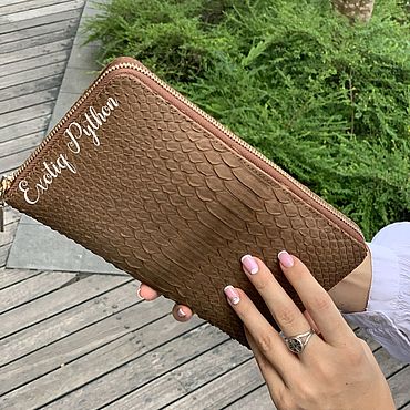 Сумки ручной работы. Ярмарка Мастеров - ручная работа Кошелек из кожи питона. Handmade.