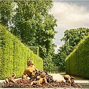 Картины и панно handmade. Livemaster - original item Versailles Park Summer landscape with fountain interior photo. Handmade.
