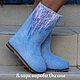 Boots blue, boots on the sole, boots in stock. Felt boots. валенки Vladimirova Oksana. My Livemaster. Фото №4