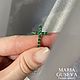 Подвеска крест зеленый серебро 925 пробы с фианитами. Подвеска. MARIA GUSEVA Fashion Jewelry. Интернет-магазин Ярмарка Мастеров.  Фото №2
