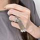 Серьги из серебра с фианитами. Серьги-кольца. silver-store. Ярмарка Мастеров.  Фото №5