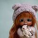 Заказать Кукла формата обитсу. Мишка в ладошке (teddy) Наталия. Ярмарка Мастеров. . Шарнирная кукла Фото №3