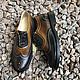Oxford shoes brown / chocolate black smooth sole. Oxfords. Hitarov (Hitarov). My Livemaster. Фото №5