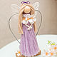 Order Macrame  Angel. violet Dress. Textile Shop Natalya. Livemaster. . Interior elements Фото №3