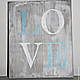 Декоративная табличка Love