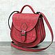 Женская сумка красная, артикул 0712к, Классическая сумка, Санкт-Петербург,  Фото №1