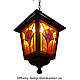 Заказать Уличный фонарь "Перо павлина". Витражи Тиффани в Туле (Tiffany-Lamp). Ярмарка Мастеров. . Настольные лампы Фото №3