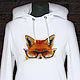 Hooded sweatshirt Fox, Jumpers, Moscow,  Фото №1