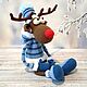 Олень Рудольф. Мягкие игрушки. Juliacrochettoys. Ярмарка Мастеров.  Фото №6