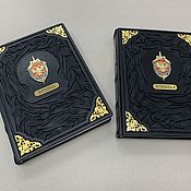 Сувениры и подарки handmade. Livemaster - original item Lubyanka. Set of two books (gift leather book). Handmade.