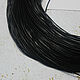 Leather cord 1 mm Black 50 cm genuine leather, Cords, Solikamsk,  Фото №1