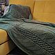 Knitted plaid of large knitting as a gift to a man. Bedspreads. komarovanata. Online shopping on My Livemaster.  Фото №2