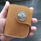 Сумки и аксессуары handmade. Livemaster - original item Leather wallet Labor 80 In God We Trust. Handmade.