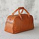 Order Men's leather travel bag 'Raymond' (Caramel). DragonBags - Men's accessories. Livemaster. . Travel bag Фото №3