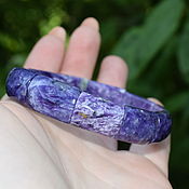 Украшения handmade. Livemaster - original item Bracelet natural stone charoite. Handmade.