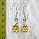 Amber. Earrings 'Flowers claverack' amber silver. Earrings. Frollena II. Natural Baltic amber. My Livemaster. Фото №6
